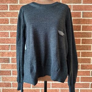 Crea Concept Colorblock Knit Pullover Sweater, Size 38 Women